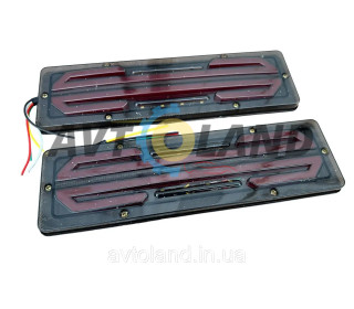 Світлодіодні ліхтарі СВІТОДИОДНІ REAR LAMP WAGON MINI Усмішка 12-24V 30Х9 CM (КОМПЛЕКТ 2ШТ.)