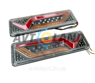 Світлодіодні ліхтарі СВІТОДИОДНІ REAR LAMP WAGON MINI ГАЧОК 12-24 V 30Х9 CM (КОМПЛЕКТ 2ШТ.)