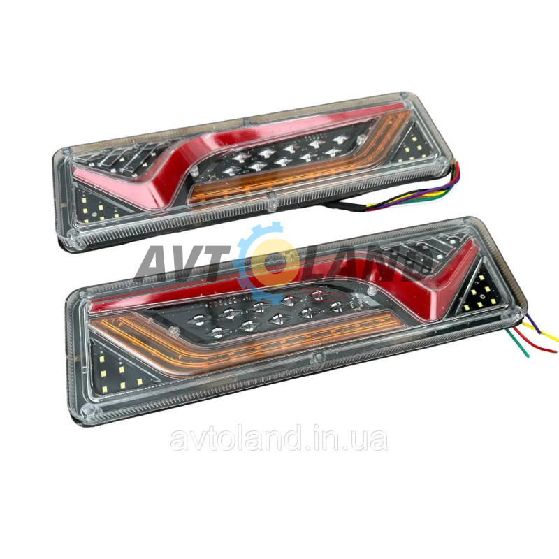 Світлодіодні ліхтарі СВІТОДИОДНІ REAR LAMP WAGON MINI ГАЧОК 12-24 V 30Х9 CM (КОМПЛЕКТ 2ШТ.) купити дешево