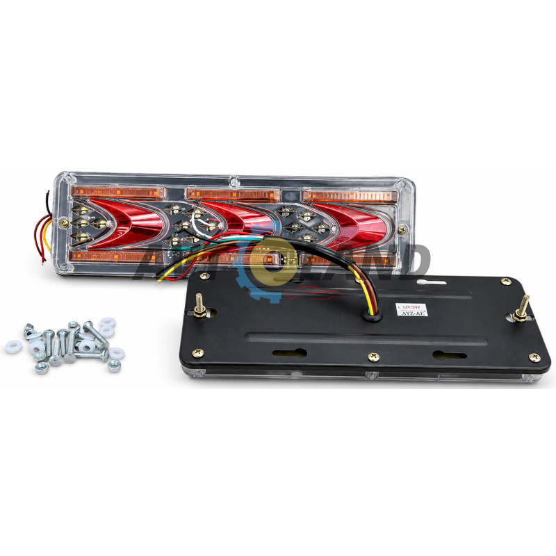 Світлодіодні ліхтарі СВІТОДИОДНІ REAR LAMP WAGON MIN ХВИЛЯ I 12-24 V 30Х9 CM (КОМПЛЕКТ 2ШТ.) купити дешево