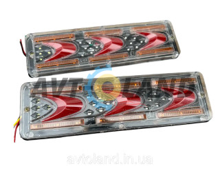 Світлодіодні ліхтарі СВІТОДИОДНІ REAR LAMP WAGON MIN ХВИЛЯ I 12-24 V 30Х9 CM (КОМПЛЕКТ 2ШТ.)