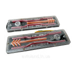 Світлодіодні ліхтарі СВІТОДИОДНІ REAR LAMP WAGON MINI СТРІЛОЧКА 12-24 V 30Х9 CM (КОМПЛЕКТ 2ШТ.) купити дешево
