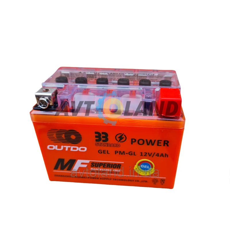 Акумулятор Гелевий PM-GEL 12v 4А OUTDO ЗЗ Power вага 1,4кг купить в Украине
