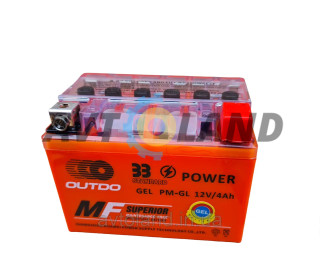 Акумулятор Гелевий PM-GEL 12v 4А OUTDO ЗЗ Power вага 1,4кг