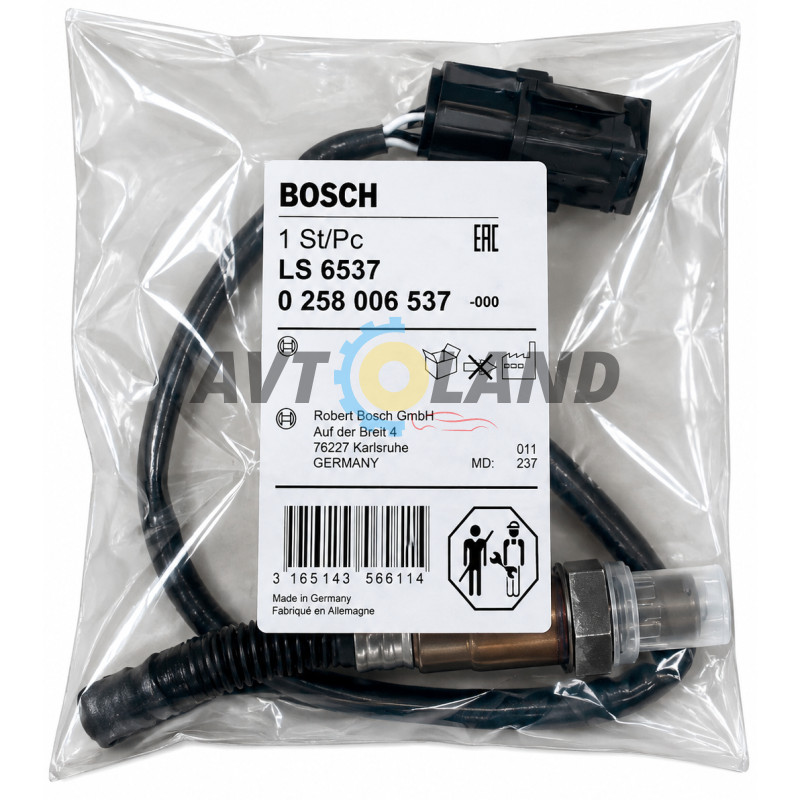 Датчик кисневий (лямбда-зонд) 2110 1.6 4-конт. Евро-3 537 ″BOSCH″ купити дешево