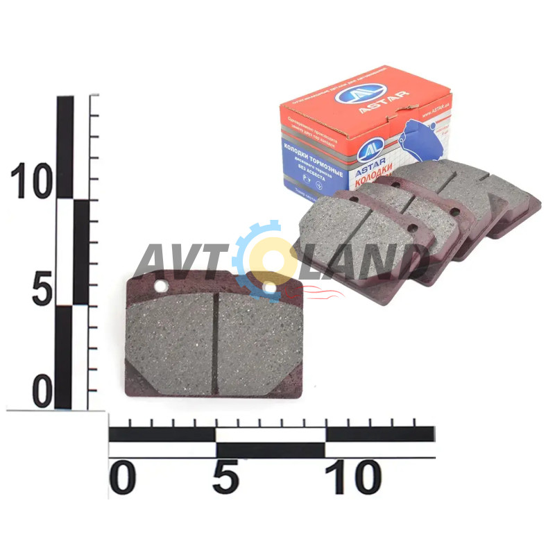 Колодка гальмівна передня ВАЗ 2101-07 (к-т 4 шт.) ASTAR купити дешево