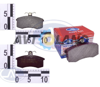 Колодка гальмівна передня ВАЗ 2108-099, 2113-15 (к-т 4 шт.) ASTAR 