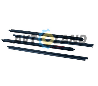 Ущільнювач опускного скла двері ВАЗ 2123 зовнішній передній та задній з подвійною лапкою (к-т 4 шт.)