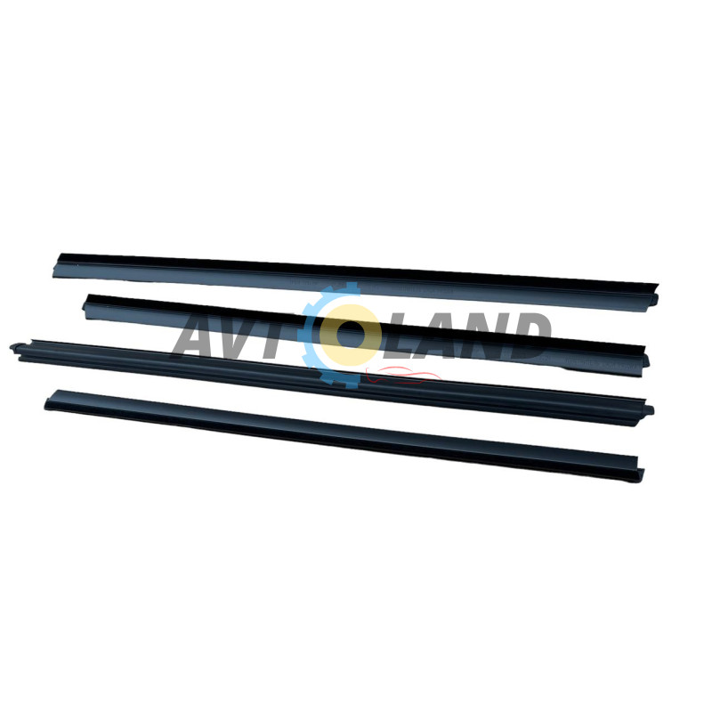 Ущільнювач опускного скла двері ВАЗ 2170 зовнішній передній та задній, з подвійною лапкою (к-т 4 шт. купити дешево