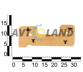 Плата заднего фонаря ВАЗ 2107 левая, с лампами