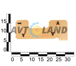 Плата заднего фонаря ВАЗ 2107 правая, с лампами