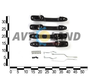 Євроручка двері ВАЗ 2109-099, 2114-15 зовнішня, н/о, поліамід (к-т 4 шт.) 33 STANDART