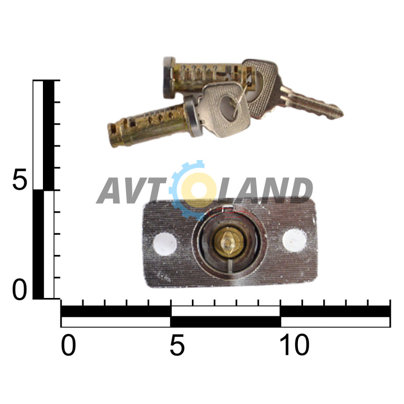 Замок багажника ВАЗ 21099 з ключами та личинками дверей PEGAS купити дешево