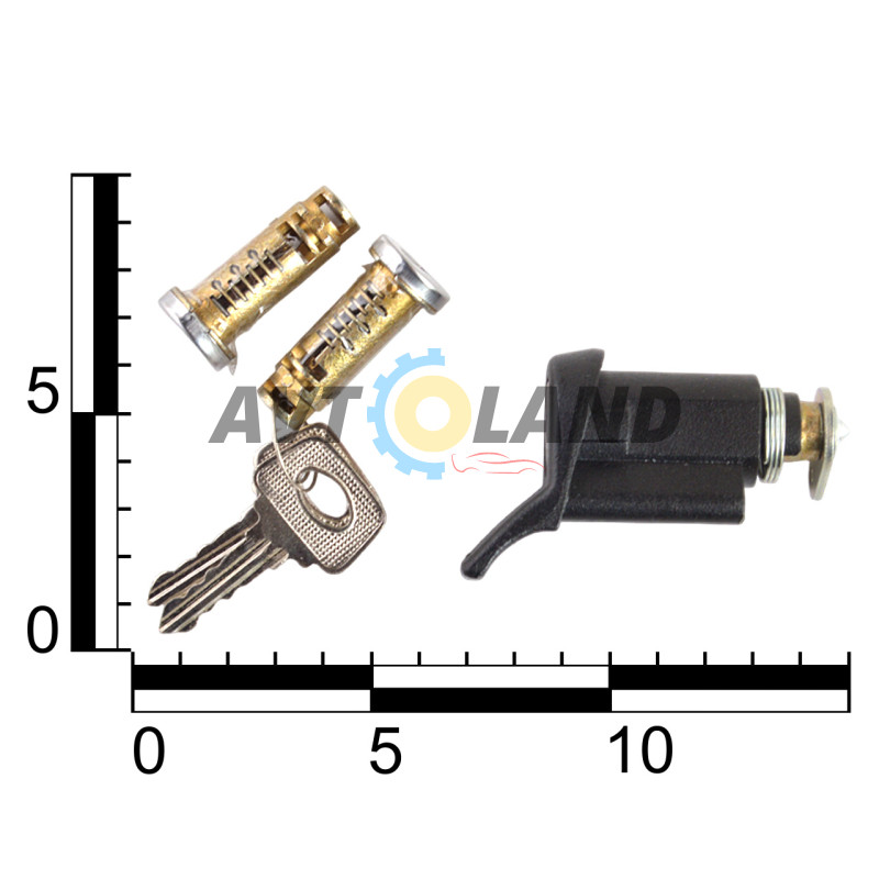 Замок багажника ВАЗ 2115 з ключами та личинками дверей, Pegas купити дешево