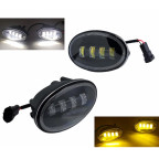 Светодиодные противотуманные фары LED ХОНДА СРВ, ЦИВИК, АККОРД, ФИТ (Белый/Желтый)2 реж купити дешево
