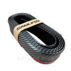 Молдинг бампера (250х6 см) SAMURAI CARBON / Универсальная резиновая губа на бампер, Карбон купить недорого