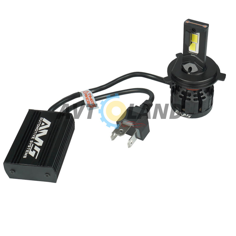 Светодиодные LED лампы AMS CANBUS Ultimate Power-F H4 H/L 5500K купить недорого