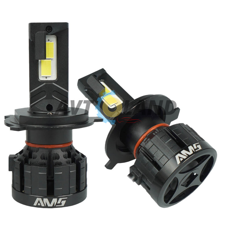 Светодиодные LED лампы AMS CANBUS Ultimate Power-F H4 H/L 5500K купить недорого