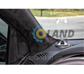 Алькантара самоклейна чорна Корея для салону авто 145х100