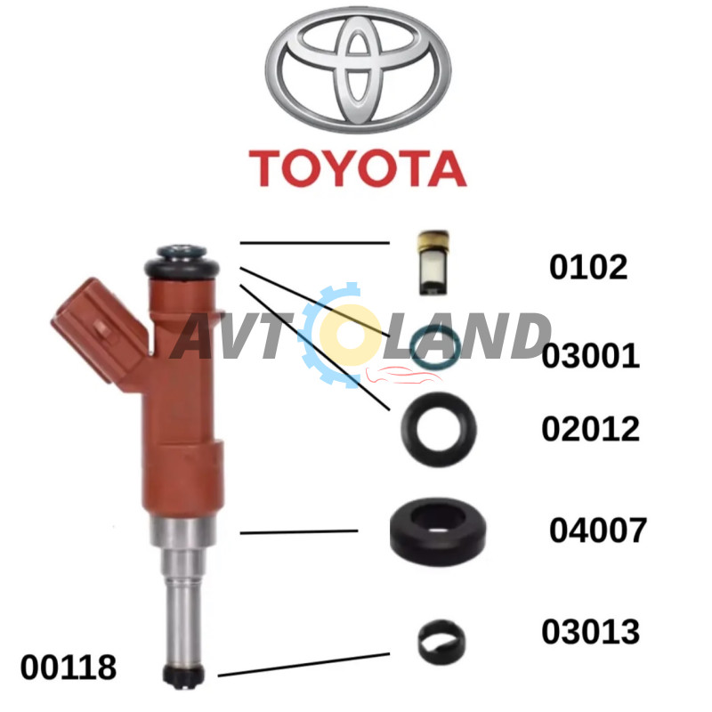 Форсунка паливна Toyota (23250-0P040) купити дешево