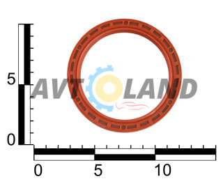 Сальник вала коленчатого ВАЗ 2108-12, 1117-19, ГАЗель дв. ЗМЗ 406, УМЗ 4215 зад. 80х100х10 мм, обрез