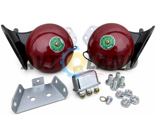 Сигнал звуковой 12V/115mm ″Улитка″ ВОЛГА  бордовый