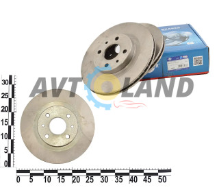 Диск тормозной передний ВАЗ 2110 - 2112, 2170-2172 Приора, 1117-1119 Калина, 14 радиус, 26, ROTINGER