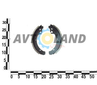 Колодка гальмівна задня ВАЗ 2108-15, 2170-72, 1117-19 (к-т 4 шт.) кор. уп.
