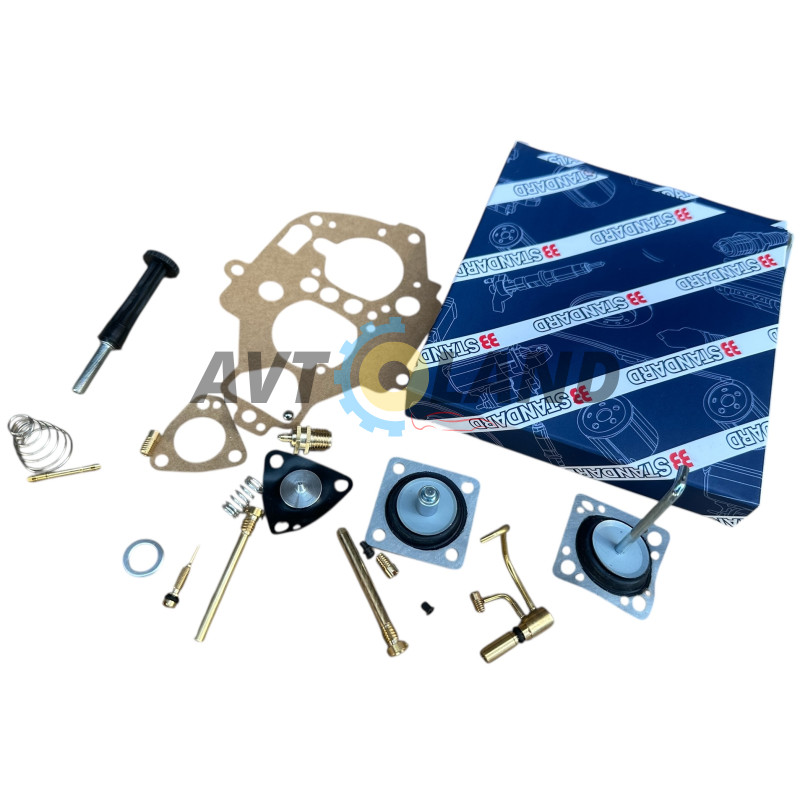 Ремкомплект карбюратора ВАЗ 2108-99 із червоною діафрагмою (українська діафрагма) 33 STANDART купити дешево