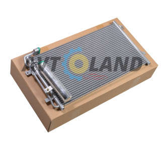 Радиатор кондиціонера з ресивером ВАЗ 2170-72  н/з  (з 2007 р.в.) А/С Halla (алюм-паяний)