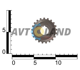 Шкив зубчатый ВАЗ 2112 вала коленчатого, маленький ″звезда″