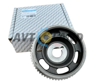 Шкив демпфер вала коленчатого ВАЗ 2110-12, 1117-19, 2170-72, инж. 16 кл., цельный чугунный