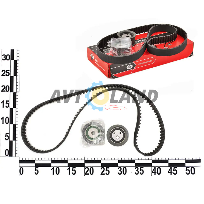 Ролик ГРМ ВАЗ 2110-12, 16 кл. (830900АЕ1, 830700АЕ) з ременем, к-т, GATES купити дешево