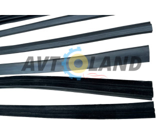 Ущільнювач опускного скла двері ВАЗ 2109-099 нижній, н/з (к-т 8 шт.)