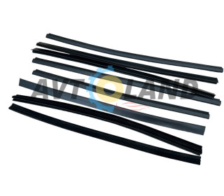 Уплотнитель опускного стекла двери ВАЗ 2109-099 нижний, н/о (к-т 8 шт.)