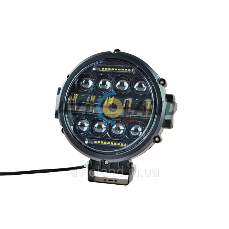 Светодиодная линзованая LED фара 90ВТ, ближний свет и ходовые огни купить недорого