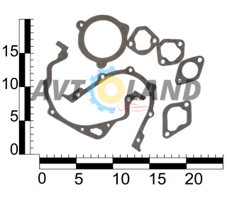Комплект прокладок ДВС ВАЗ 2108 (76,0) дв. 1,3л, полный набор Люкс