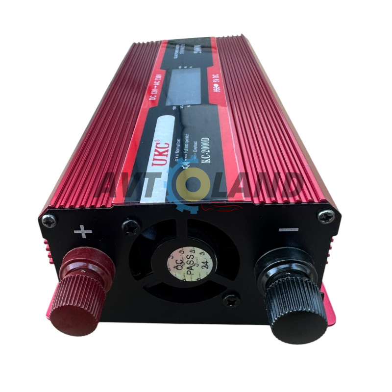 Инвертор 2000W 12V-220V UKS автомобильный преобразователь напряжения с дисплеем купить в Украине