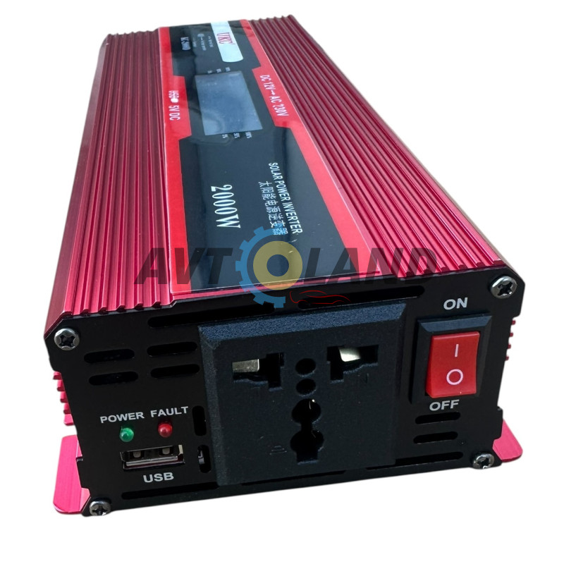 Инвертор 2000W 12V-220V UKS автомобильный преобразователь напряжения с дисплеем купить в Украине