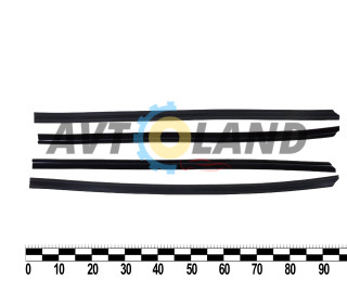 Ущільнювач опускного скла двері ВАЗ 2109-099 передньої нижній (к-т 4 шт.)