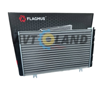 Радиатор ВАЗ 1118, алюм., основной без кондиционера FLAGMUS