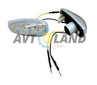 Покажчик повороту бічний на крило  LED білий DAEWOO LANOS, SENS (кт- 2шт)  