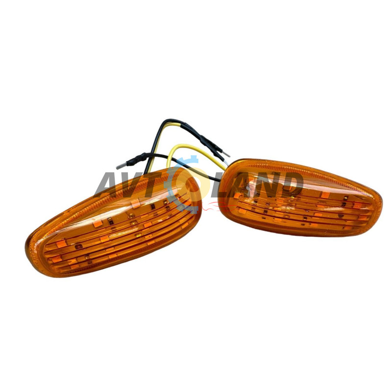 Указатель поворота боковой на крыло LED жёлтый DAEWOO LANOS, SENS (кт- 2шт) купить недорого