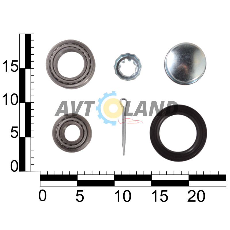 Ремкомплект маточини DAEWOO LANOS, NEXIA, SENS, NUBIRA задньої, ASR купити дешево