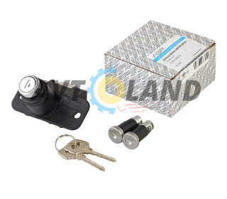 Замок багажника ВАЗ 2108 с ключами и личинками дверей (черный корпус) ASR