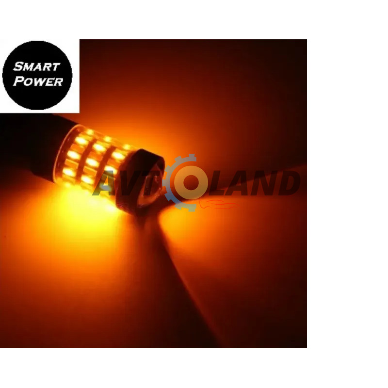 Автолампы LED DRL/turn ДХО Поворот 4014 CANBUS P21W 1156 PY21W BA15S купить недорого