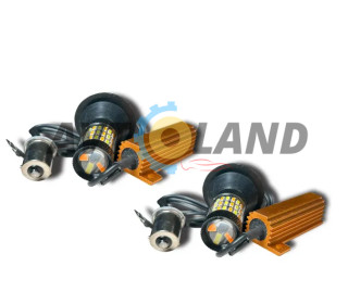 Автолампи LED DRL/turn ДХО Поворот 4014 CANBUS P21W 1156 PY21W BA15S