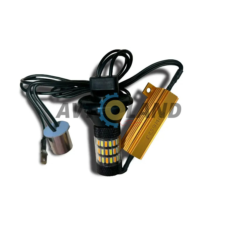 Автолампи LED DRL/turn ДХО Поворот 4014 CANBUS P21W 1156 PY21W BA15S купити дешево