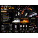 Автолампы LED DRL/turn ДХО Поворот 4014 CANBUS P21W 1156 PY21W BA15S купить недорого