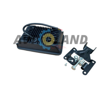 Фара LED Прямоугольная 144W 6000K (5 диодов+ходовые огни) (17СМ Х 10СМ Х 5СМ)